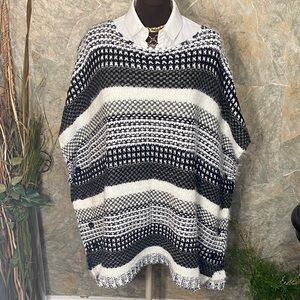 Avenue 3X sweater pullover poncho rap cardigan